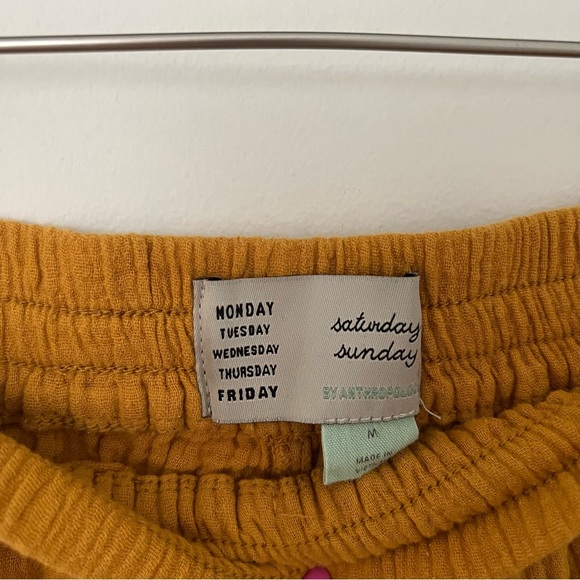 Anthropologie High Waist Cotton Shorts - Picture 2 of 6